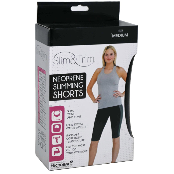 MED. BLK/GRY WOMEN NEOPRENE SHORT (BOXED) C/P 12