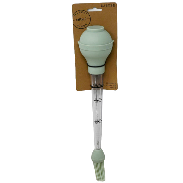 Clear Mint Baster wCleaning Brush and Sillicone Base C/P 64