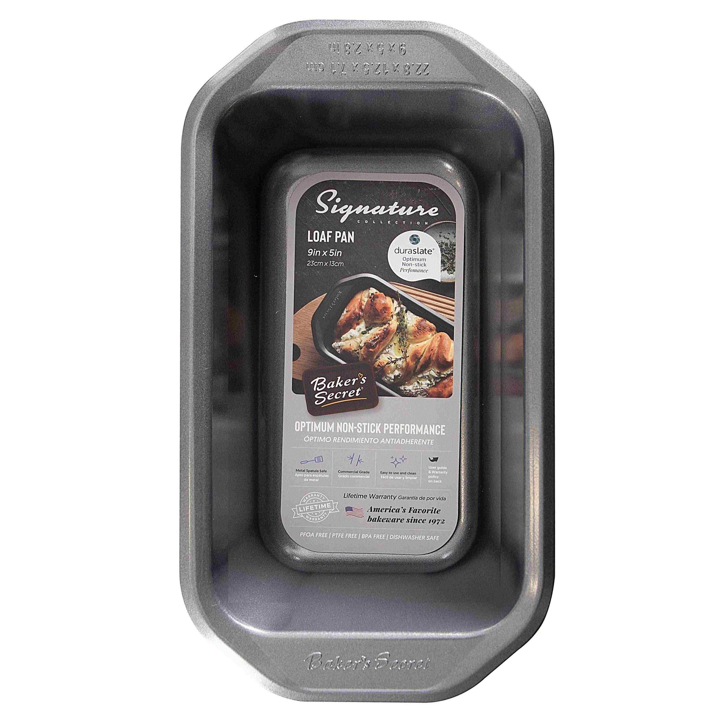 Baker's Secret 9 Inch Loaf Pan, Signature Collection C/P 12