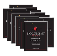 12pk 8.5"x11" WHITE DOCUMENT FRAME C/P 1