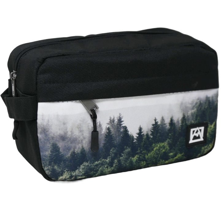 *OUTSIDE OF CA* AVALANCHE MEN BLACK PRINTED TOILETRY BAG C/P 30