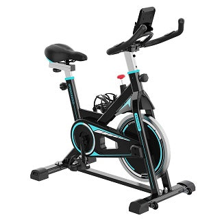 BLACK/BLUE EXERCISE SPIN BIKE C/P 1