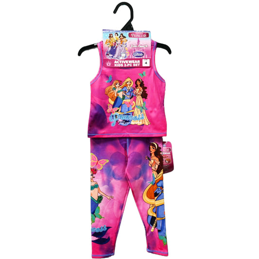 FAIRYTALE PRINCESS RACER TANK ACTIVEWEAR SET BUTTERFLY PRINCESS 4-ASST SIZE 4-6X C/P 48