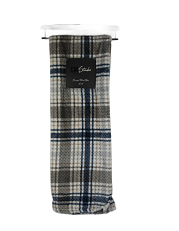 50"x70" PLAID PRINT JAQUARD THROW ON HANGER C/P 8