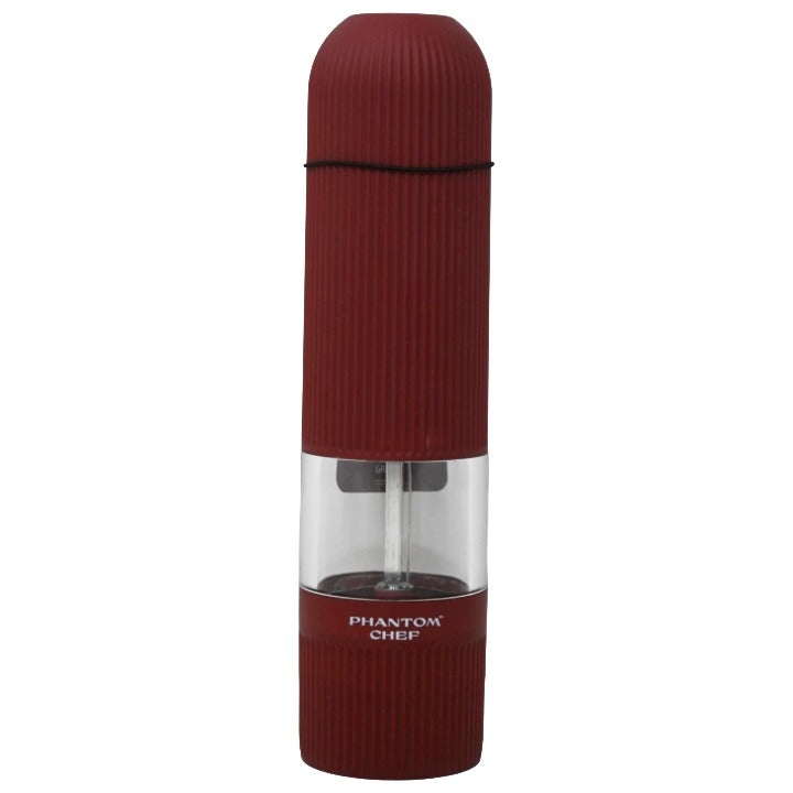 Red Electric Salt & Pepper Mill (6 AAA Batteries not included) C/P 12