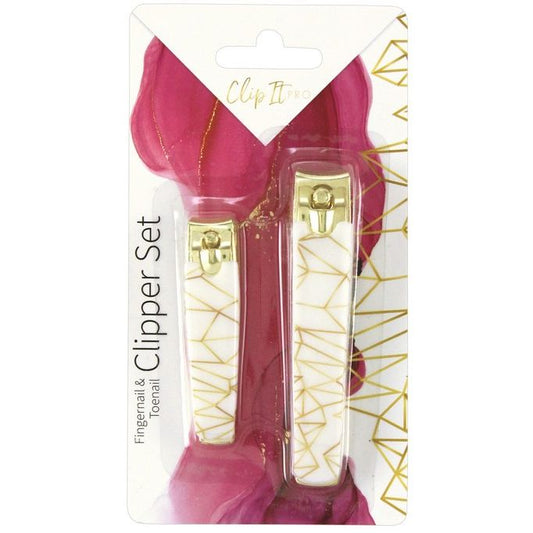 2pc PRINTED NAIL CLIPPER SET C/P 72