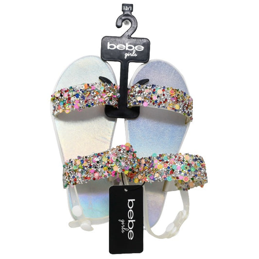 Bebe Girls Silver Pcu Sandals C/P 12 BEBE
