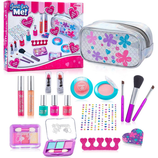 18pc Pretend Makeup Set Playtime Kids Toys C/P 18