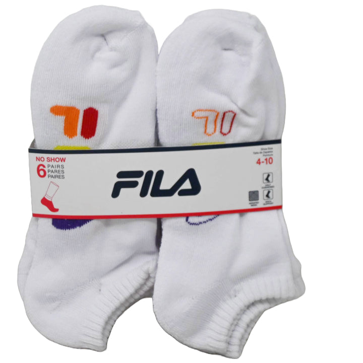 6pk FILA PRIDE LOGO HC NS SOCKS SIZE 9-11 C/P 60