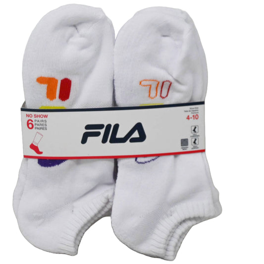 6pk FILA PRIDE LOGO HC NS SOCKS SIZE 9-11 C/P 60