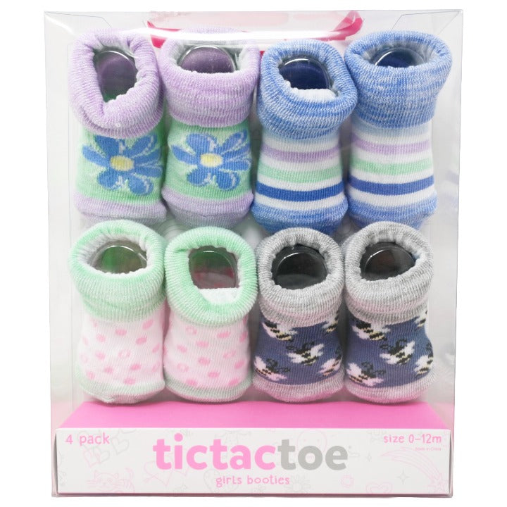 4pk Prp Girls Booties C/P 30 tictactoe TTT130345