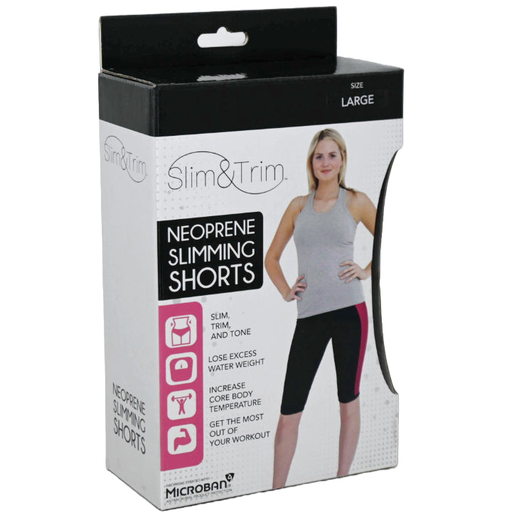 LRG BLK/PINK WOMEN NEOPRENE SHORT (BOXED) C/P 12