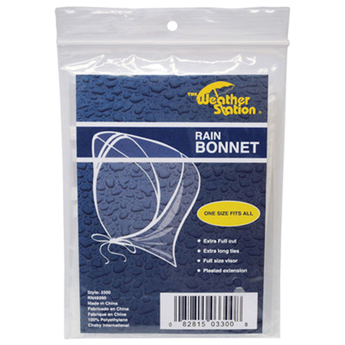 CLEAR RAIN BONNET C/P 96