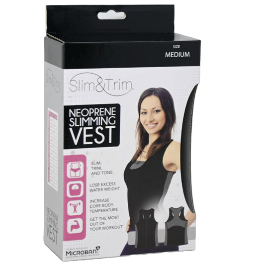 MED. BLK/GRY WOMEN NEOPRENE VEST (BOXED) C/P 12