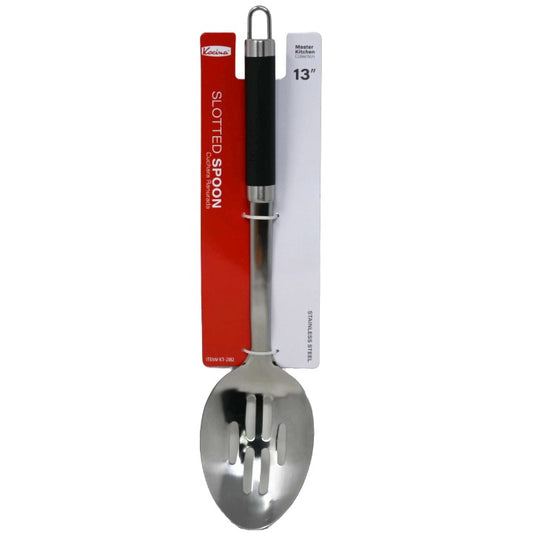 13" SS Slotted Spoon w/Soft Handle C/P 96
