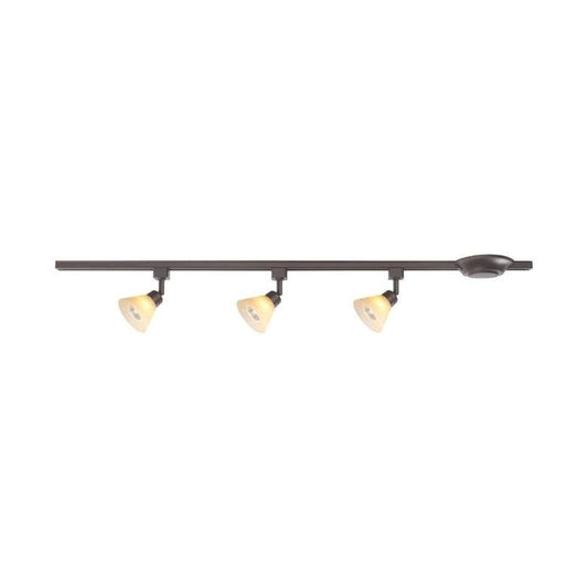 44" 3-LIGHT  BRONZE FINISH LINEAR TRACK SECTION C/P 1,COLOR BOX