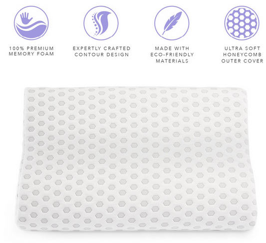 CONTOUR MEMORY FOAM PILLOW, SLEEP INNOVATIONS C/P 6