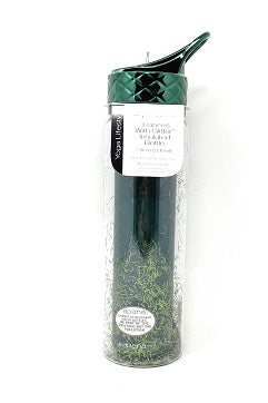 18oz HUNTER GREEN LITTLE STICKS GLITTER SMASH INSULATED WATER BOTTLE C/P 36