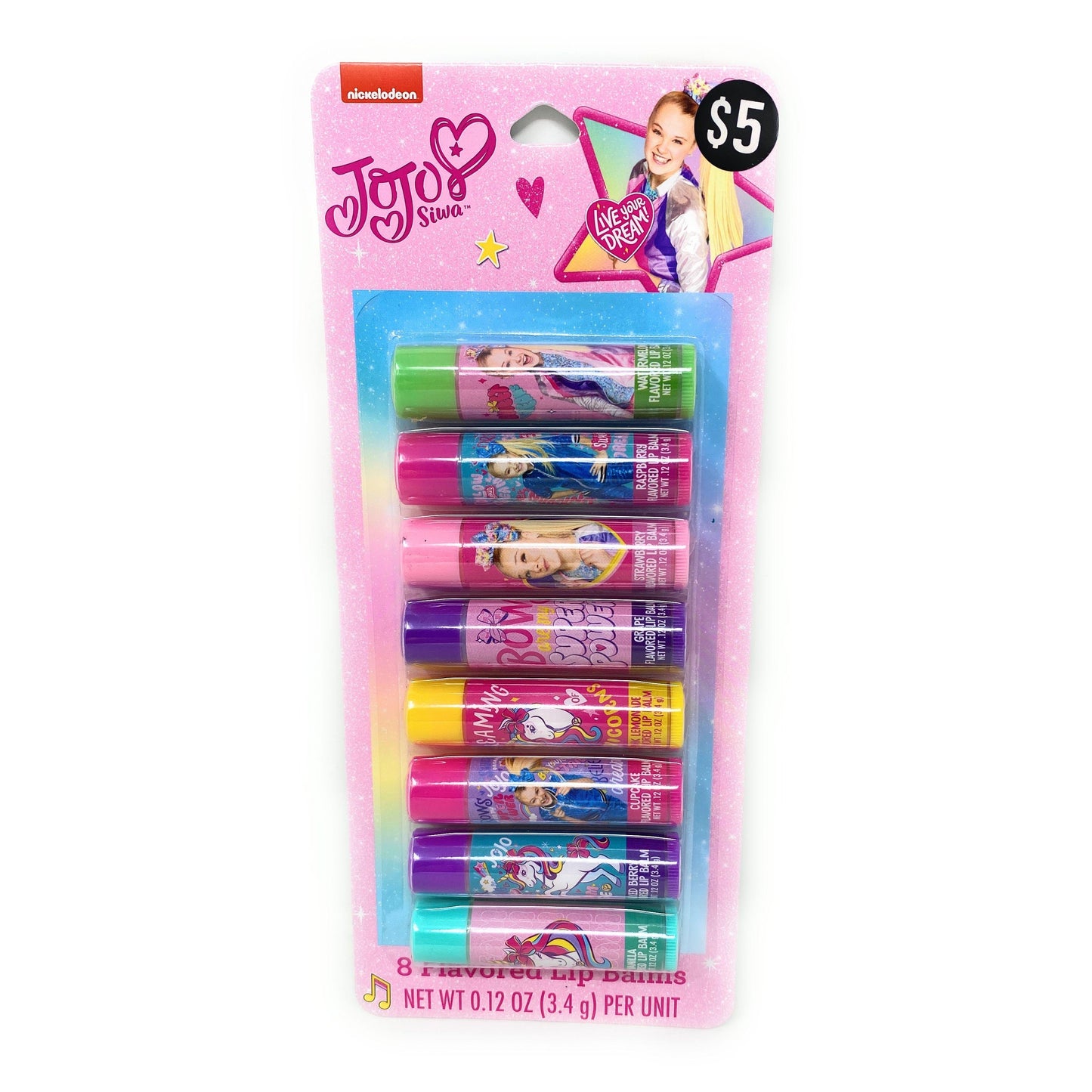 JOJO 8pc LIP BALM SET C/P 12
