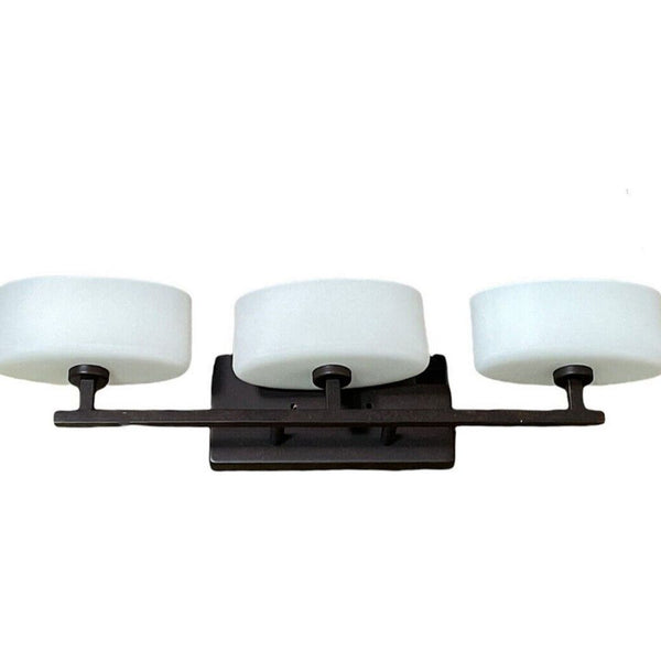 24" PORTFOLIO 3-LIGHT VANITY WALL LIGHT C/P 1,BROWN BOX WITH COLOR LABEL