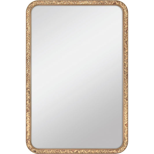 24X36" NATURAL WOOD SEAGRASS MIRROR C/P 1
