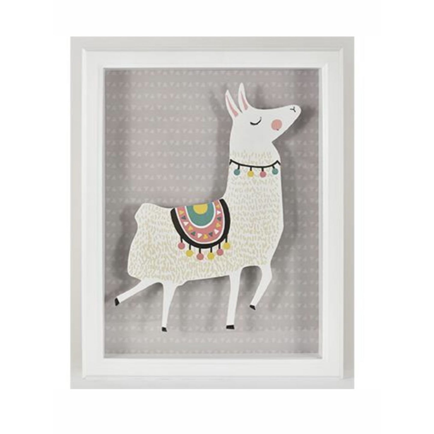 10"x13" LLAMA WOOD WALL ART C/P 4