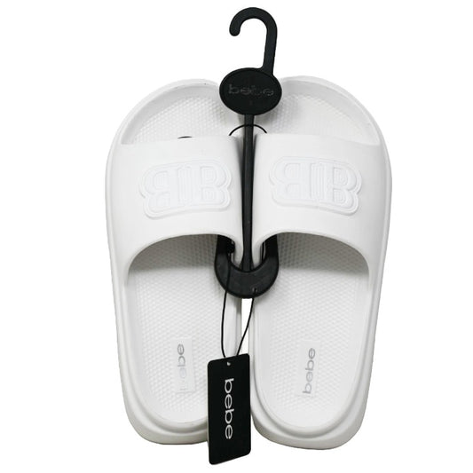 WHITE BEBE WOWEN EVA SLIDE wDOUBLE B RUBBER PATCH 5-ASST SIZE C/P 12