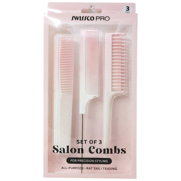 Tan 3pc Comb Set C/P 72 Swissco
