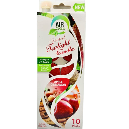 10pk "AS IS" SCENTED TEALIGHT CANDLE-CINAMMON C/P 12