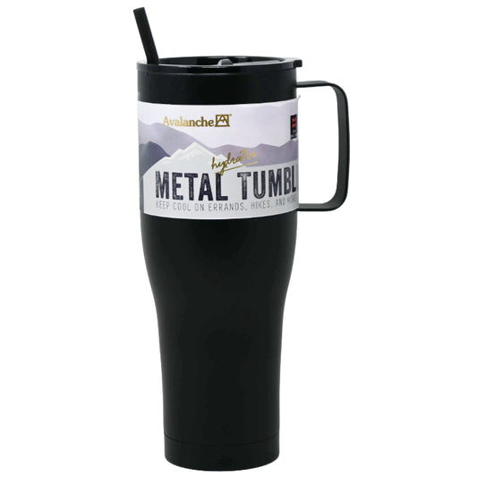 40oz CHARCOAL AVALANCHE S.S DBL WALL WATER BOTTLE C/P 12