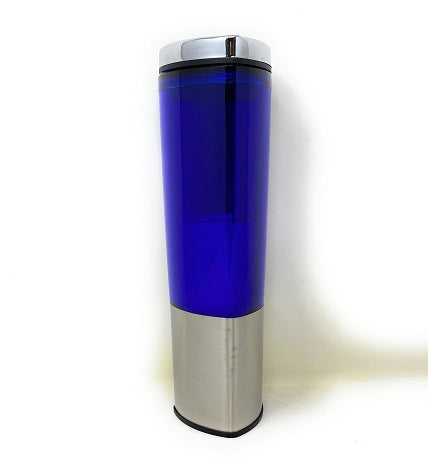 16oz Blue Triangular Tumbler SS Base and Lid C/P 20