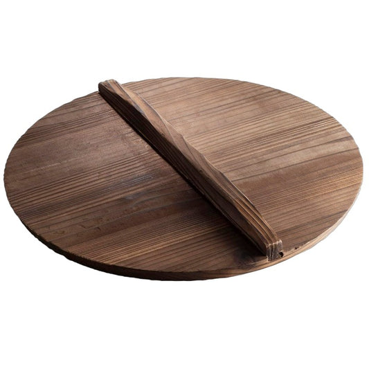 14" KLEE WOODEN LID FOR CAST IRON WOK C/P 10