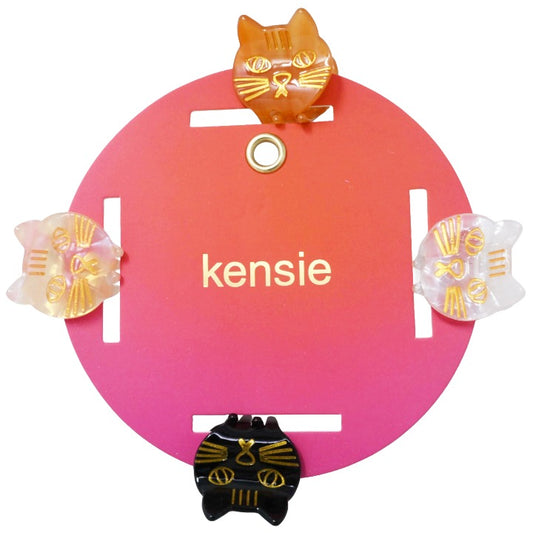 4pc Cat Hair Clip Set C/P 108 Inner Bag 36 Kensie
