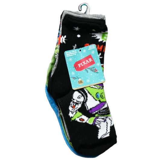 5pk TOY STORY MERRY CHRISTMAS CREW SOCKS SIZE 4-6 C/P 60