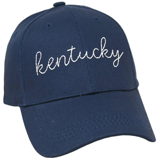 Navy Embroidery State Hat- Kentucky C/P 24