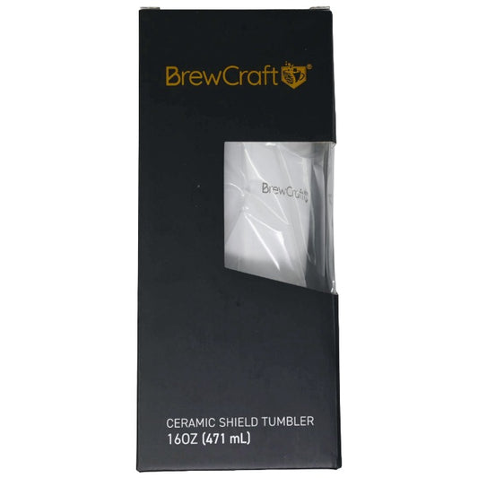 16oz Wht Ceramic Tumbler C/P 30 BrewCraft