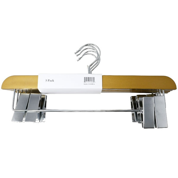 5pk Gld Skirt Hanger Set C/P 10
