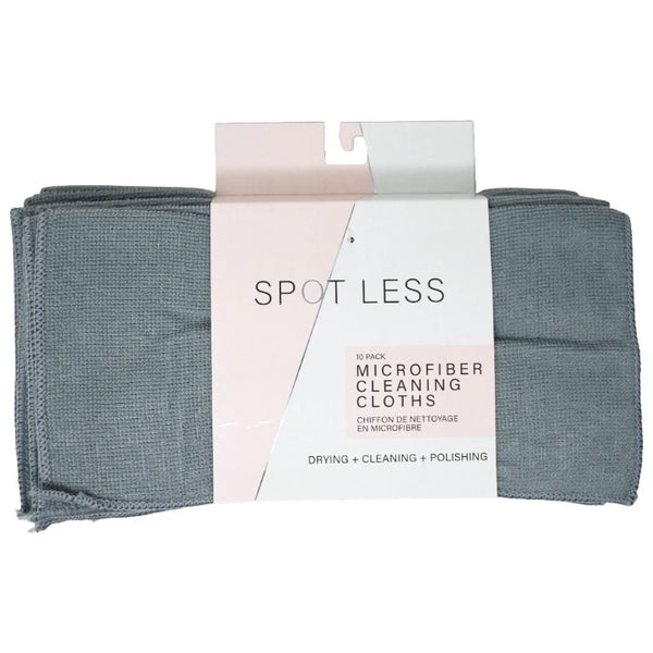 10pk DGry Microfiber Cloths C/P 48