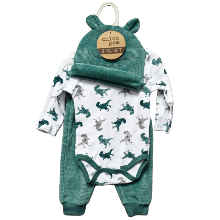 3pc DINO GREEN JOGGER SET C/P 48