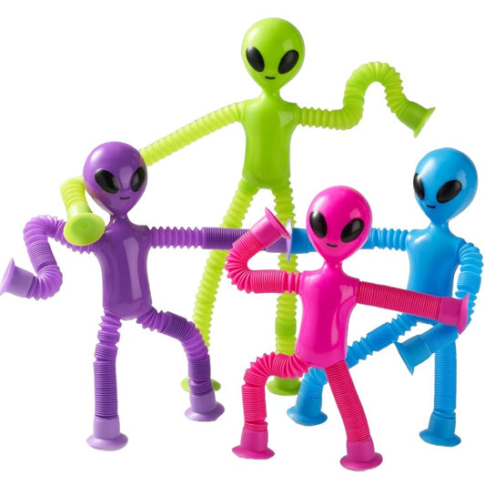 4pc Alien Pop Tube Toys C/P 32