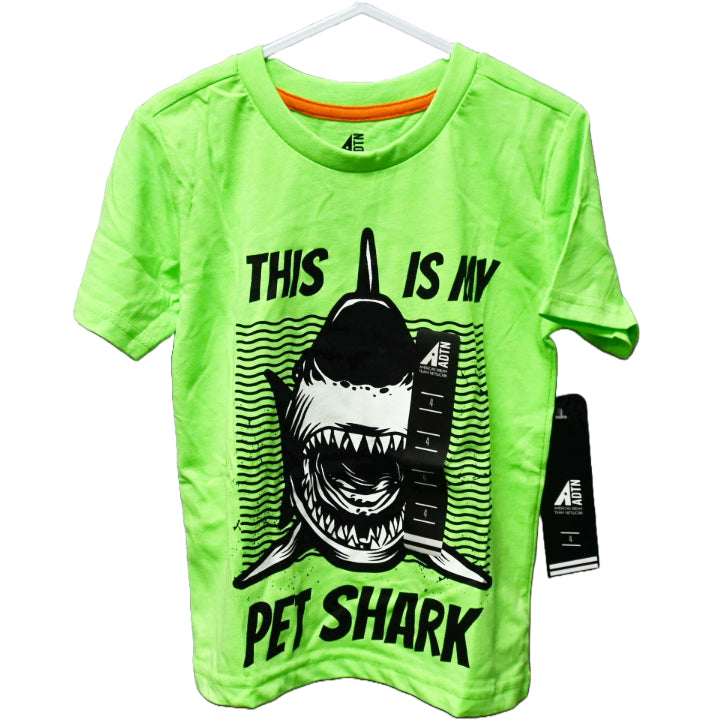 BOYS SIZE 4-7 THIS IS MY PET SHARK S/S T-SHIRT C/P 24