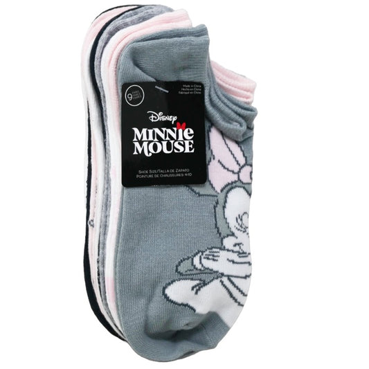 9pk MINNIE MOUSE SO SWEET NS SOCKS SIZE 9-11 C/P 60