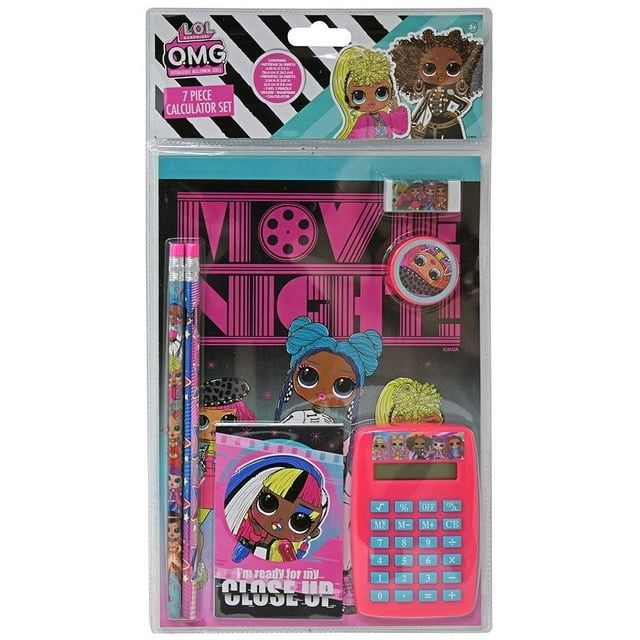 7pc OMG CALCULATOR/STATIONERY SET C/P 12