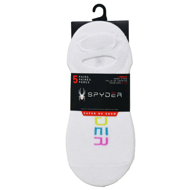 5pk SPYDER COLOR LOGO SUPER NS SOCKS SIZE 9-11 C/P 60