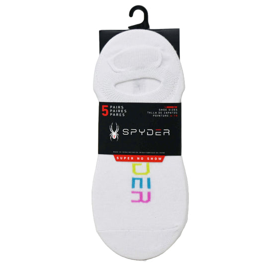 5pk SPYDER COLOR LOGO SUPER NS SOCKS SIZE 9-11 C/P 60