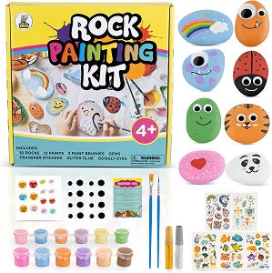 ROCK PAINTING PLAYSET KIT C/P 12