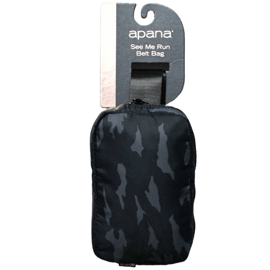 Black Camo On The Run - Crinkle Mini Waist Pack C/P 36
