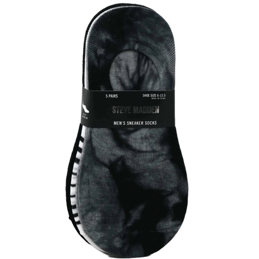 5pk MEN SNEAKER LINERS 3-ASST COLORS SIZE 10-13 STEVE MADDEN C/P 36