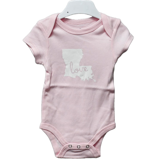 Pink Onesie, 0-3 month, Louisiana C/P 48