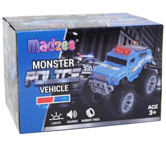 MONSTER POLICE VEHICLE W/LIGHTS & SOUNDS C/P 8